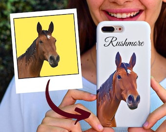 Custom Horse Portrait Phone Case • Horse Case for iPhone 11 12 13