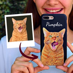 Custom Orange Tabby Cat Phone Case • Phone Case for iPhone 11 12 13 14 Pro Max Plus Samsung • Cat Memorial • Cat Lovers Gift • Cat Mom Gift