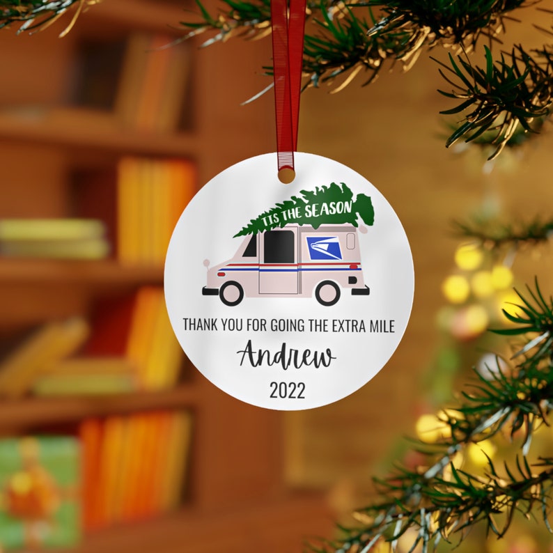 USPS Christmas Ornament Mail Carrier Gift Postal Worker Etsy