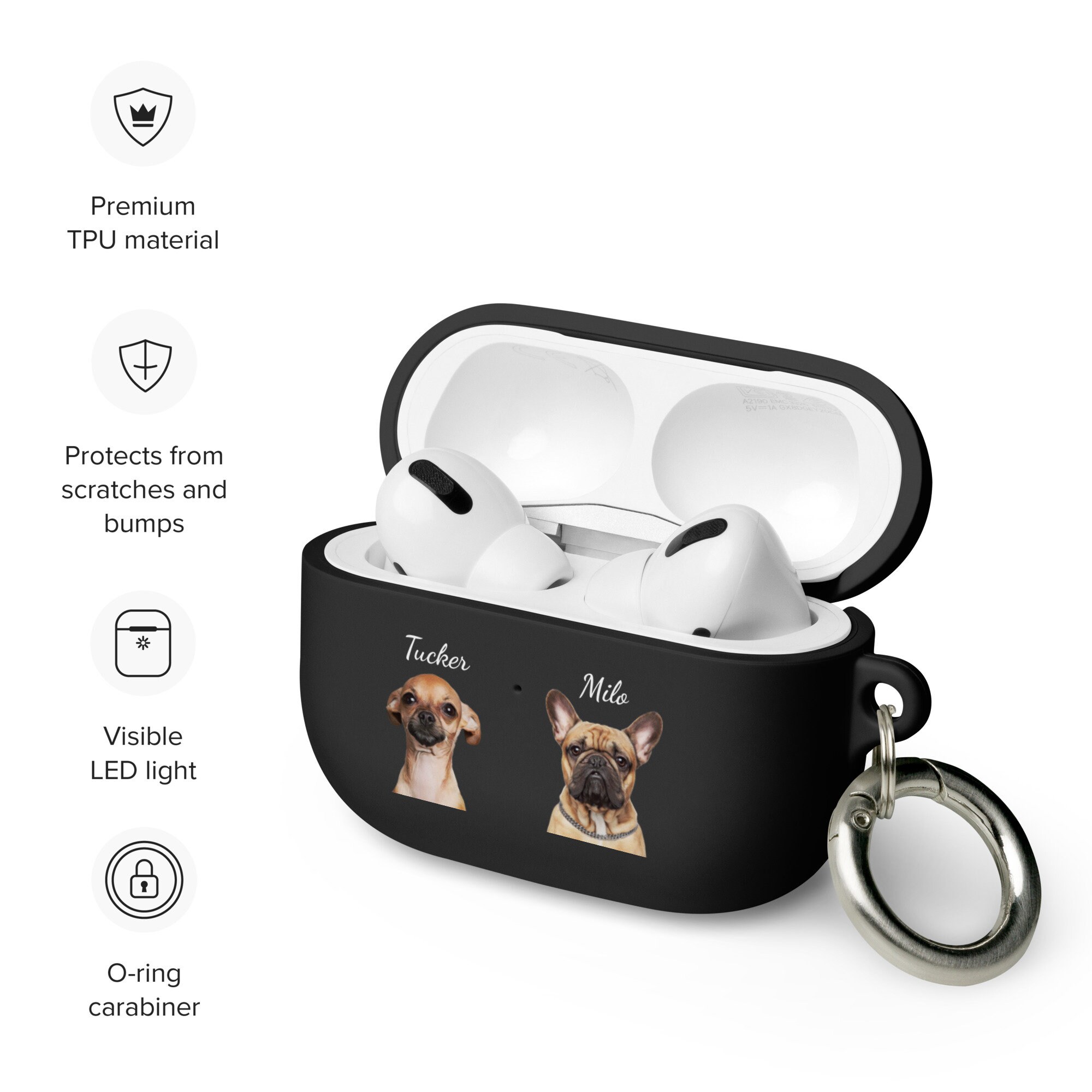Custom Pet Airpod Pro Case Pet Photo Airpod Keychain Dog Etsy