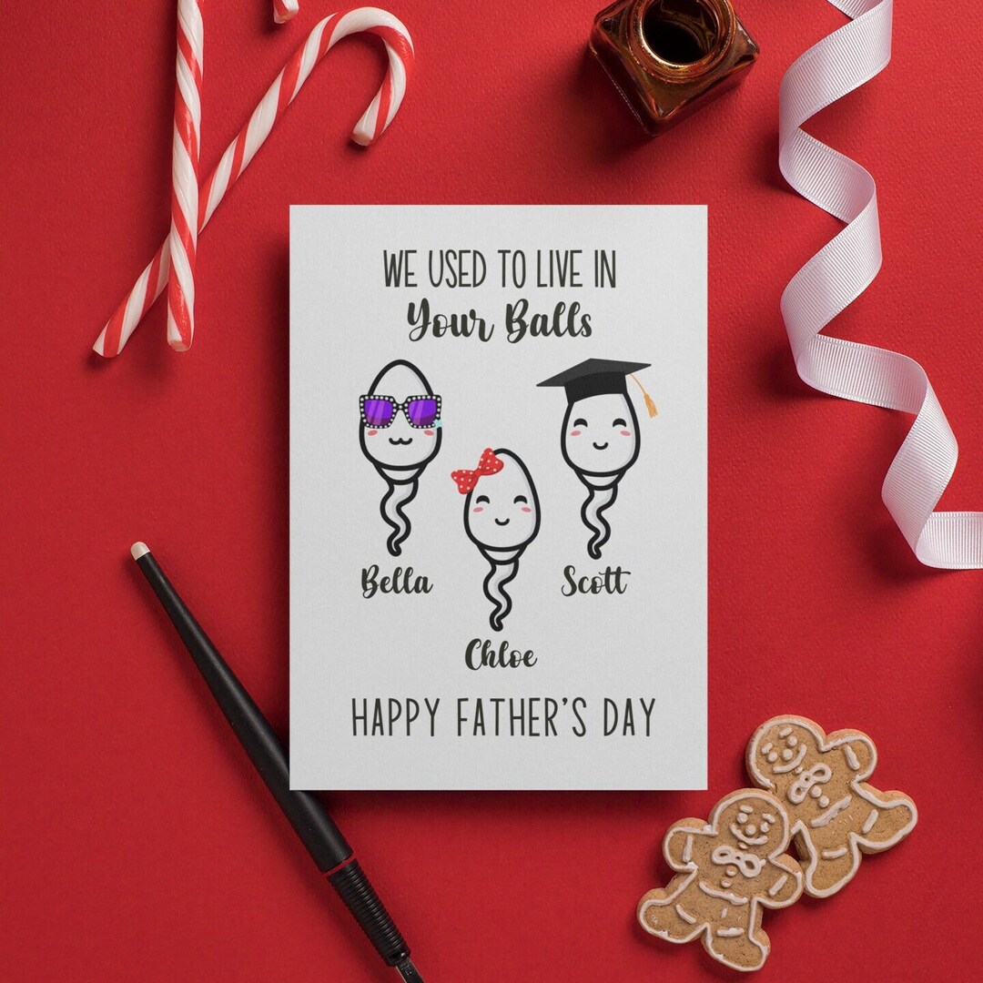 Personalized We Used to Live in Your Balls Fathers Day