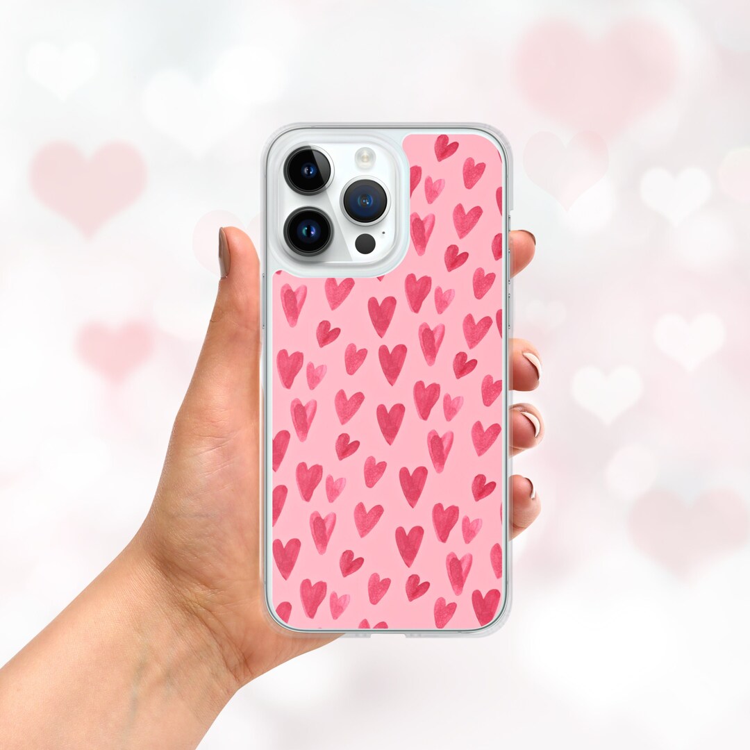 Hearts Phone Case Valentines Day Gift iPhone 14 Pro Max Etsy