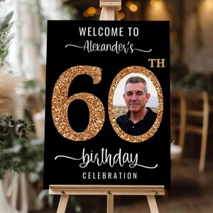 Custom 60th Birthday Sign With Stand • Look Who's 60 • 60th Birthday ...
