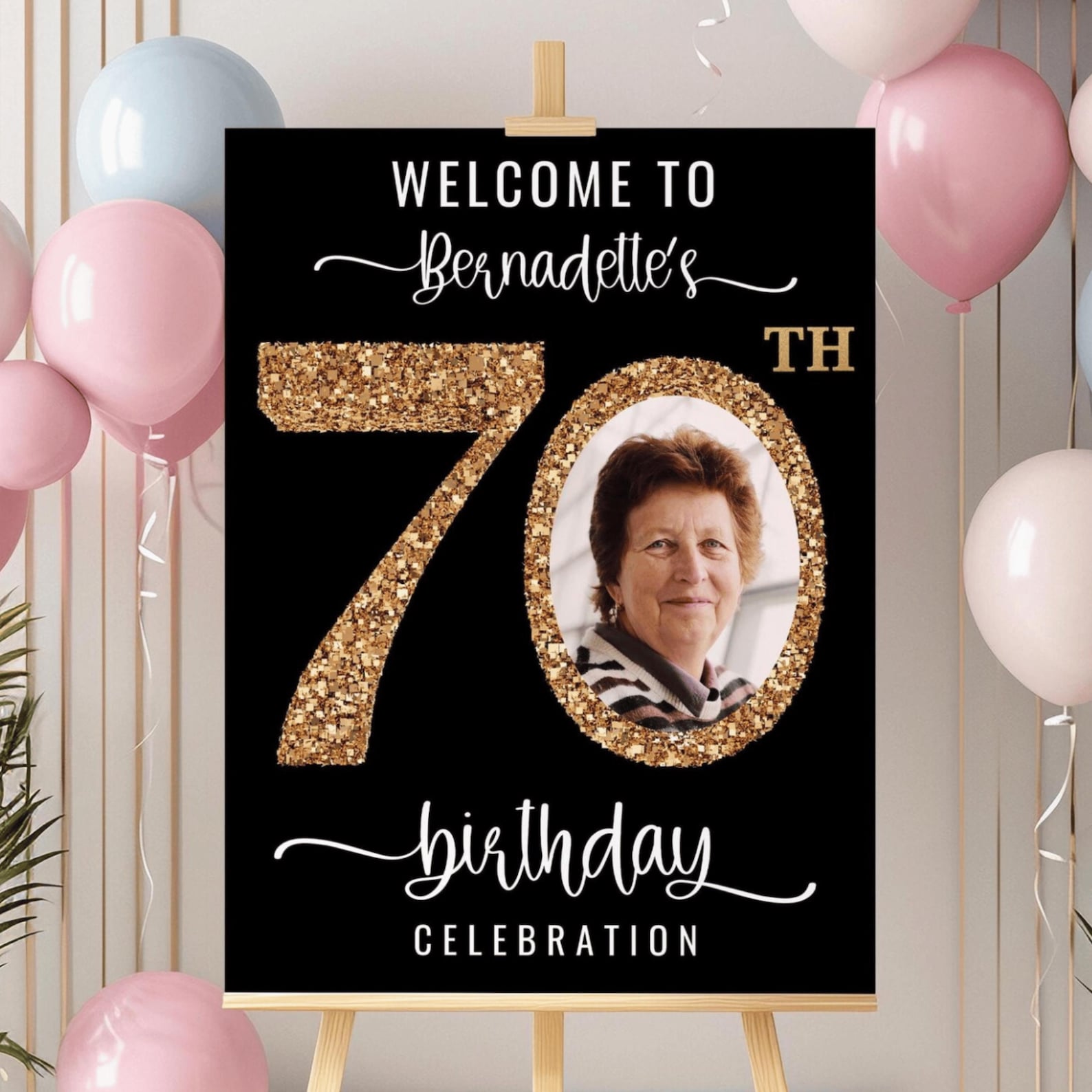 Custom 70th Birthday Sign With Stand • Look Who's 70 • 70th Birthday ...