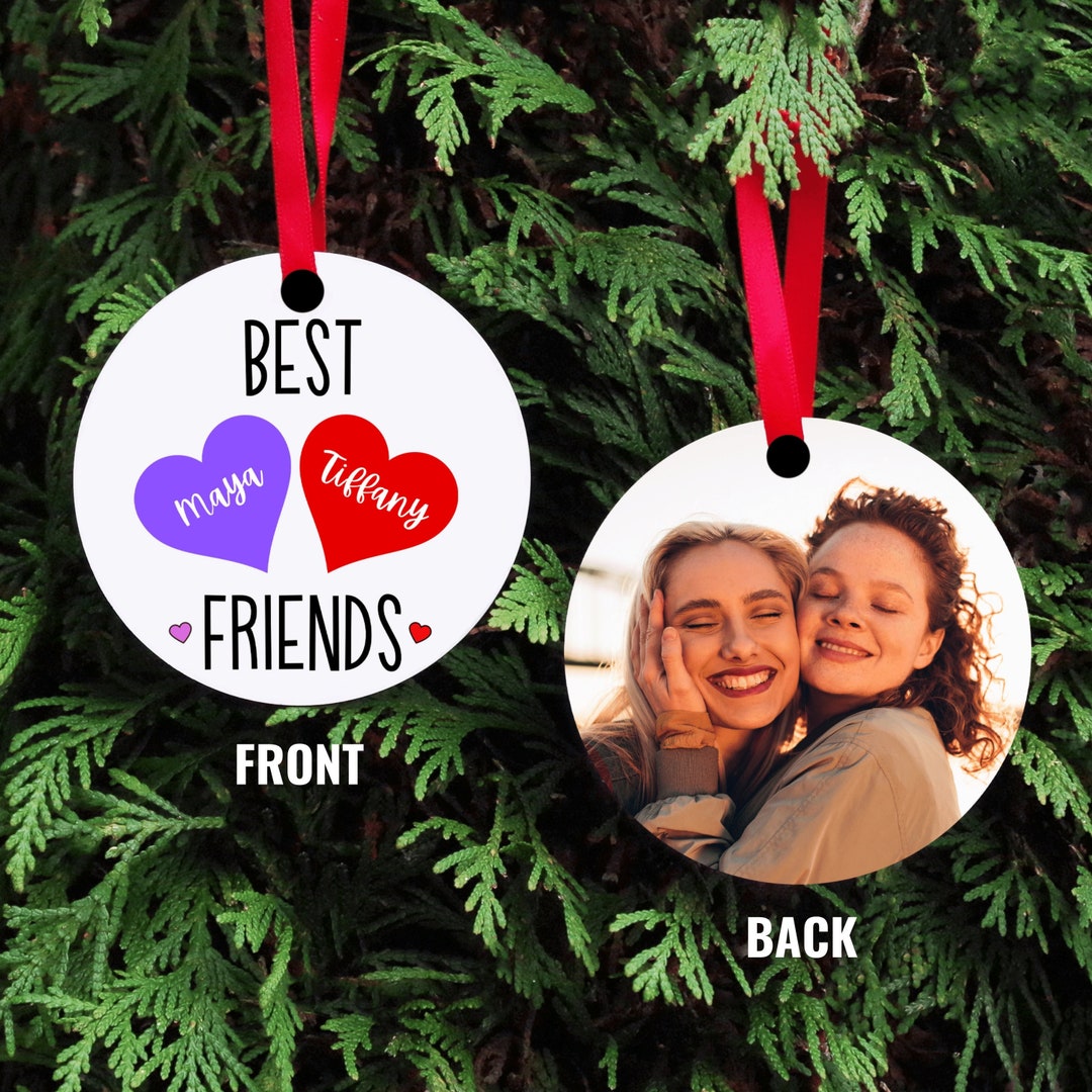Best Friends Christmas Ornament 2022 Besties Ornament Etsy