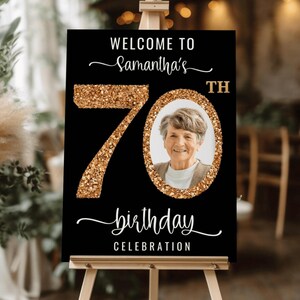 Custom 70th Birthday Sign With Stand • Look Who's 70 • 70th Birthday ...