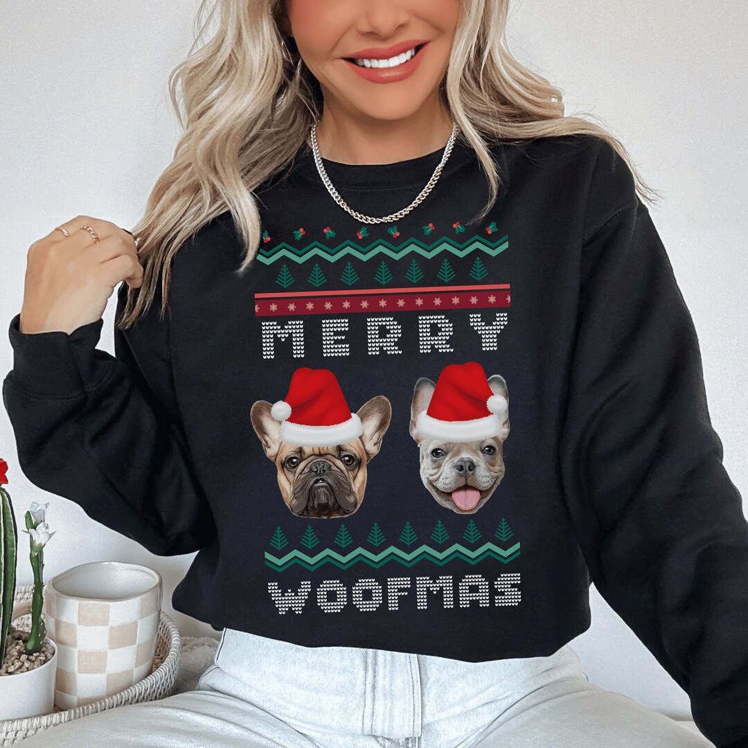 Custom Ugly Christmas Sweater With Dog Photo Funny Ugly Cat Christmas