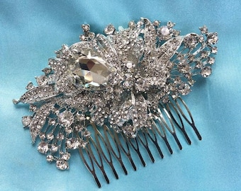 Wedding Comb, Swarovski Crystal Bridal Comb, Crystal Wedding Comb, Vine Wedding Comb, Crystal Bridal Comb, Bridal Hair Comb