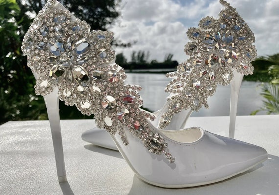 Rhinestone shoe clips wedding sale