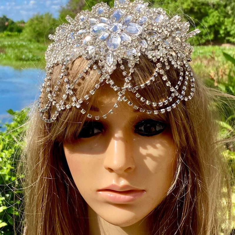 beaded flapper headpiece