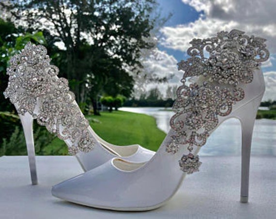 Bridal Rhinestone Shoe Accessory, Wedding Shoe Clips 