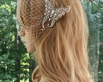 White Birdcage Veil, Ivory Birdcage Veil