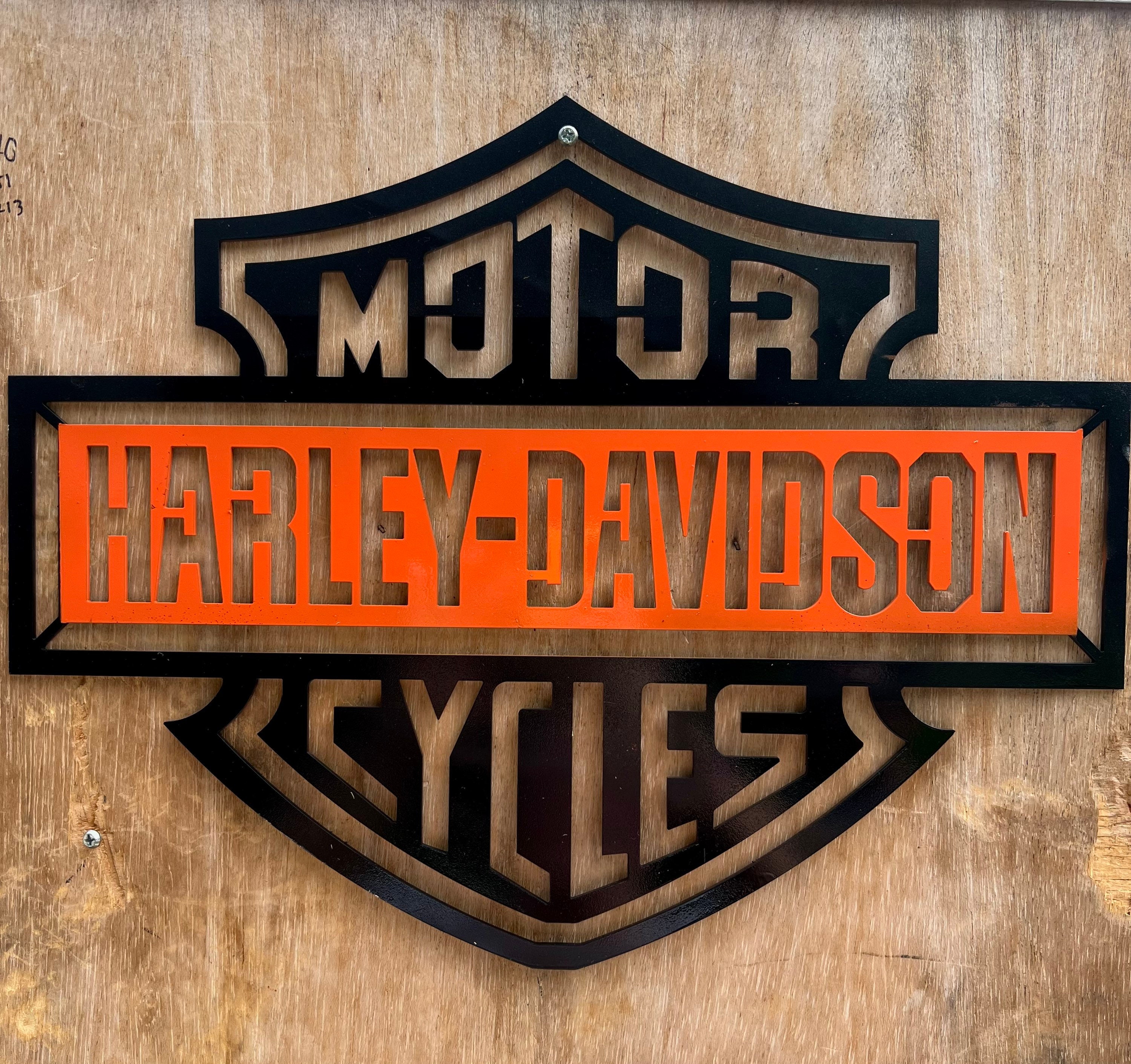 Harley Davidson Metal Wall Art Etsy