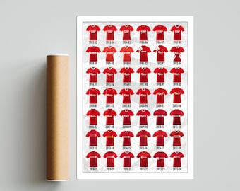 42 years of Liverpool T-Shirt - Collection Print Available as poster and canvas