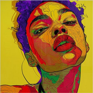Black Art Wall Decor | African American Digital Print | Afrocentric Home Art | Download