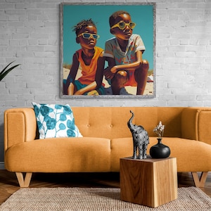 Large African American Wall Art | Black Art Digital Download | Printable Wall Art African American | Limited 100 downloads