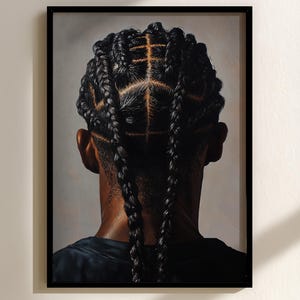 Black Man Art Print: Black Culture Wall Decor (Digital Download, Limited Edition of 100
