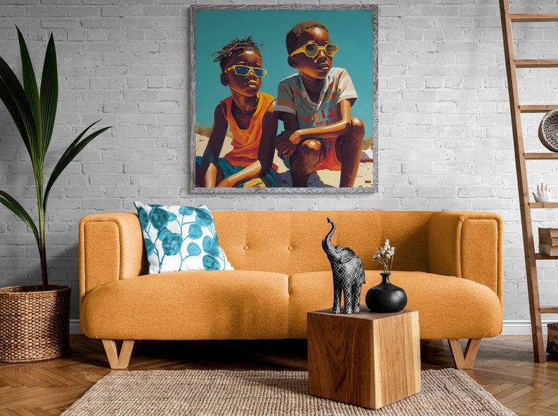Large African American Wall Art Black Art Digital Download Etsy