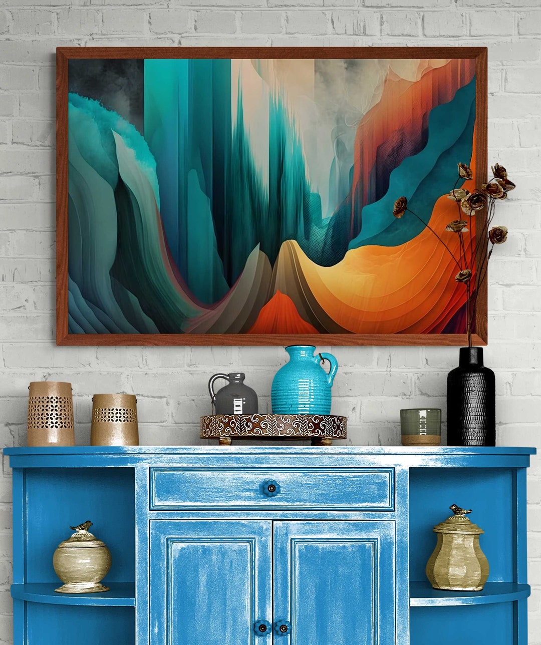 Abstract Painting, Vibrant Colorful Wall Art, Colourful Abstract Wall