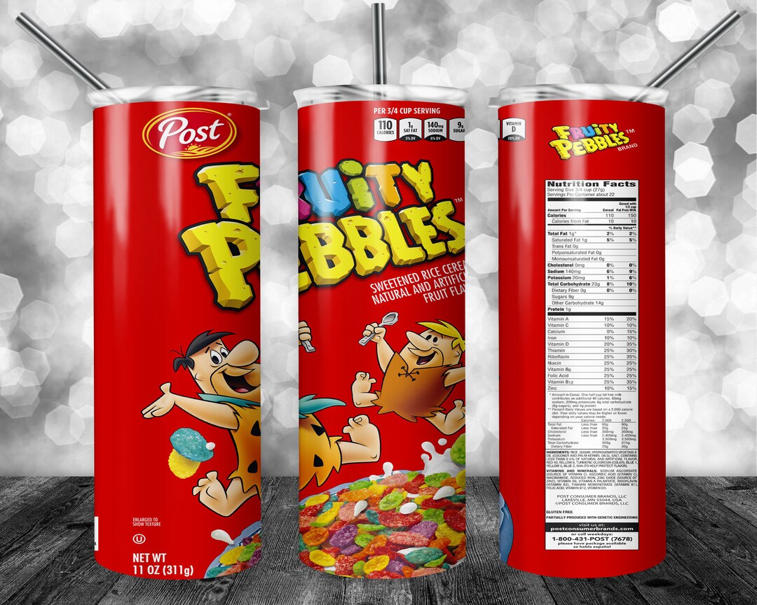 Fruity Cereal Cartoon Cartoon Characters 20oz Tumbler Etsy