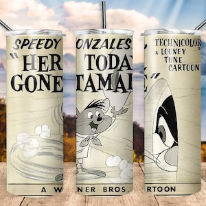 Speedy - Gonzales - Tamale - Tumbler - 20oz Tumber - 1950s Cartoon - 20oz Tumbler - Cartoon