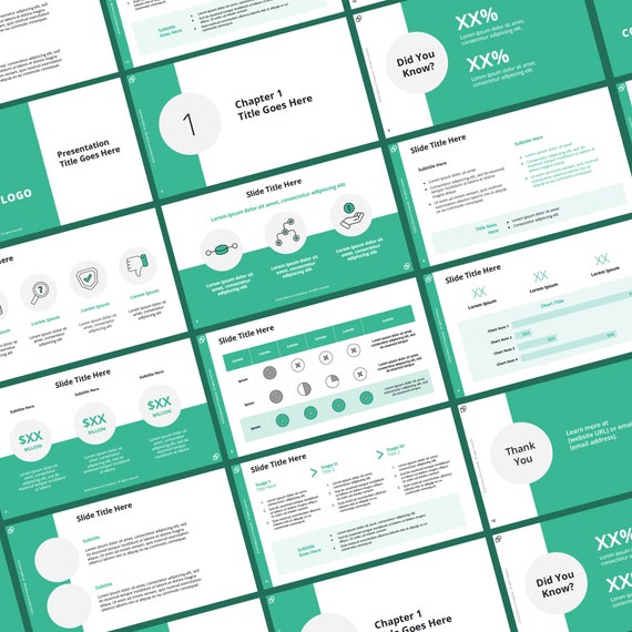 Professional Business Presentation Template Google Slides - Etsy