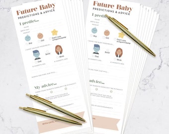 Mom + Dad, Downloadable Baby Shower Game, Predictions and Advice