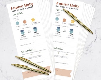 Dad + Dad, Downloadable Baby Shower Game, Predictions and Advice