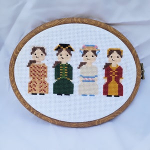 1770s Doll Cross Stitch Pattern