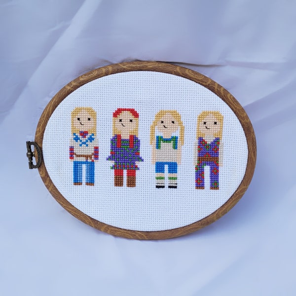 1970s Doll Cross Stitch Pattern