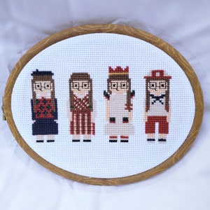 1940s Doll Cross Stitch Pattern