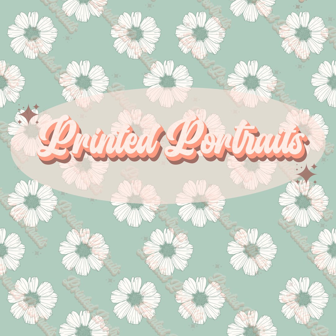 Mint Flower Seamless Pattern - Etsy