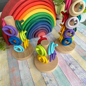 Wooden SORTING TREE Toys. Montessori