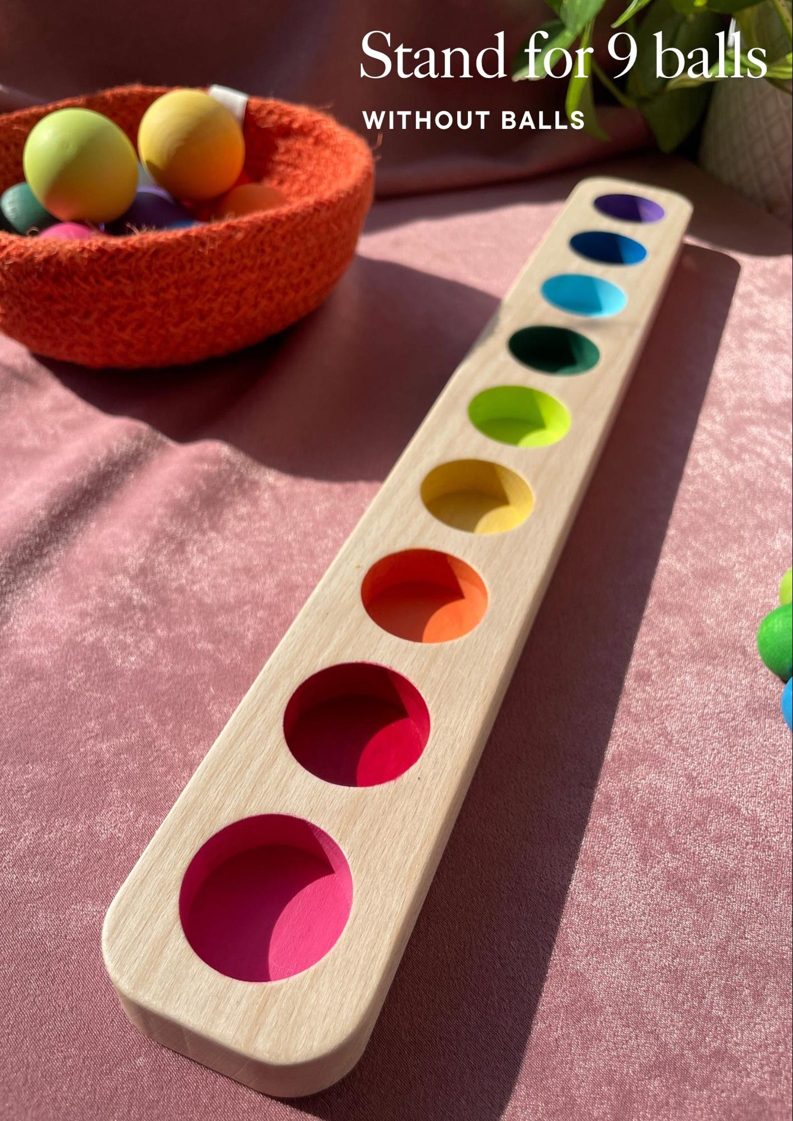 Wooden Color SORTING STAND for BALLS. Montessori - Etsy