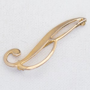 Broche Vintage Slick Cursive Letra B - T7