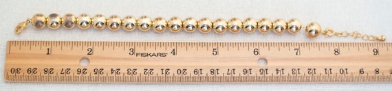 Vintage Golden Pearls Elegant Beaded Bracelet 8 i… - image 4