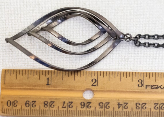 18 inch, Vintage Multi Oval Eye-shaped Pendant Si… - image 3