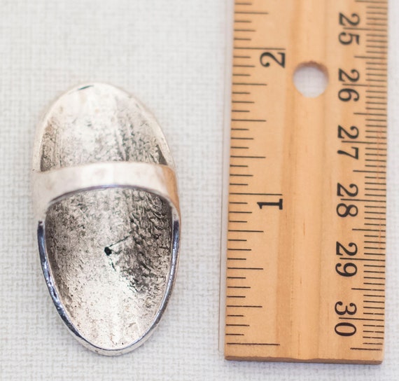 Vintage Medieval Oval Statement Ring Size 10 - T1 - image 3