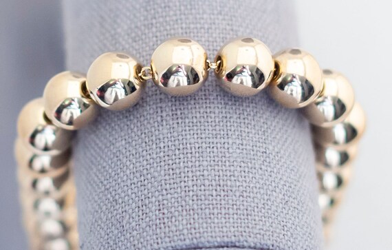 Vintage Golden Pearls Elegant Beaded Bracelet 8 i… - image 2