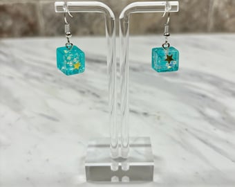 Cubes & Flat Earrings