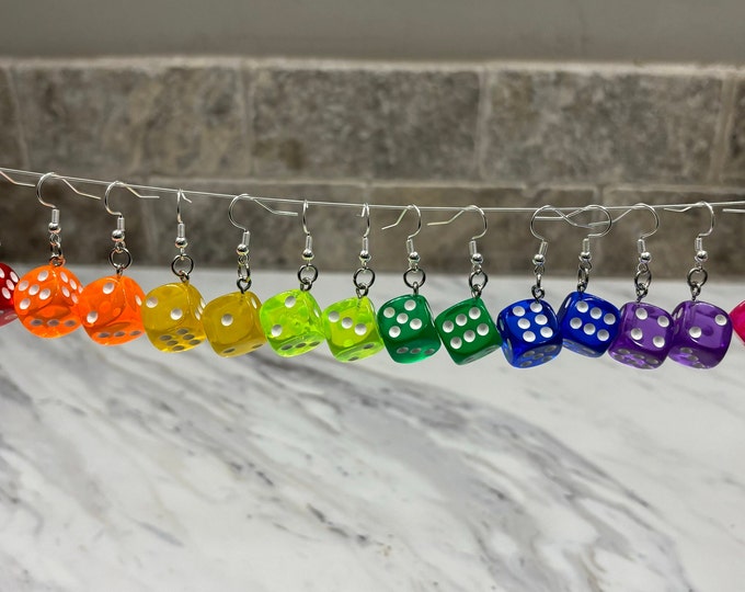 Dice Dangle Earrings
