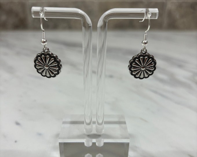 Silver Flower Earrings