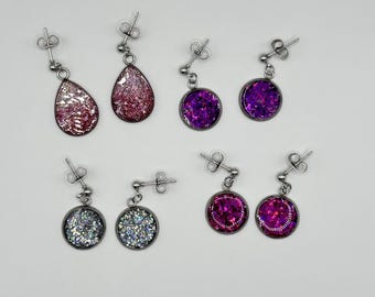 Handmade Glitter Earrings
