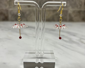 Gold Umbrella Earrings