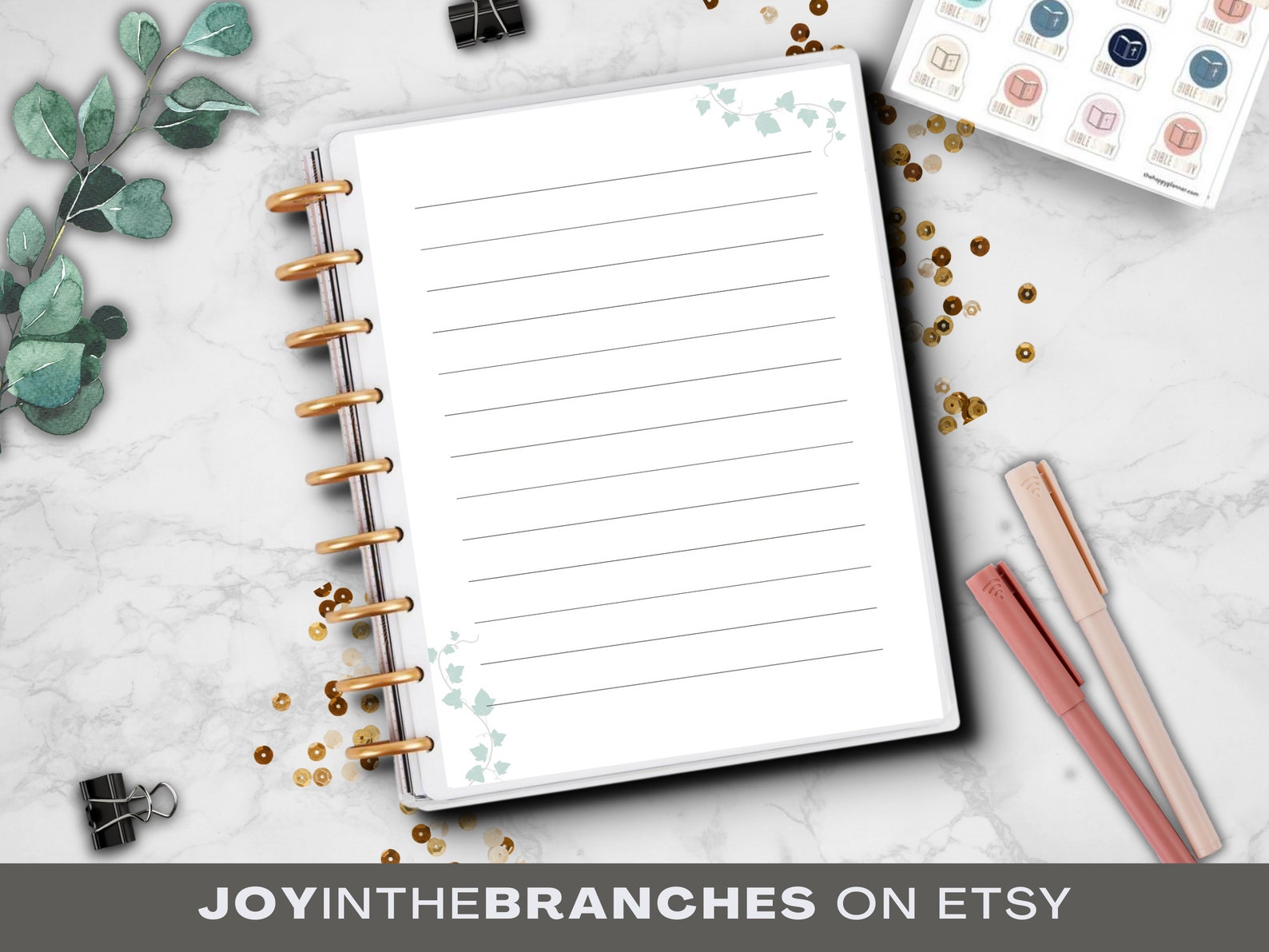 Lined Paper for Planner Minimalist Planner Paper in Multiple Etsy