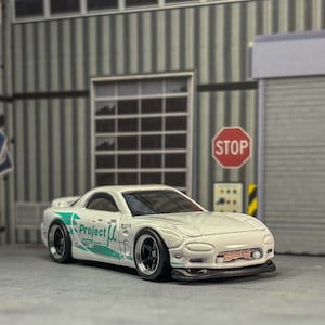 Hot Wheels Mazda RX7 personalizzata - Pressofusa - Mattel - Modello di auto - Mazda FC RX7 - JDM - Car Guy Gift