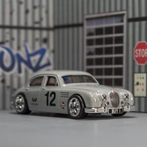 Custom Hot Wheels Jaguar MK1: Nardo Grey Diecast Model Car