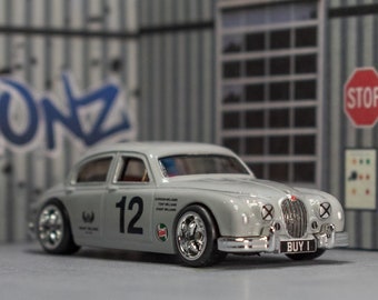 Custom Hot Wheels Jaguar MK1: Nardo Grey Diecast Model Car