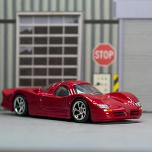カスタムホットウィール 日産 R390 GT1：レッドダイキャストレースカー