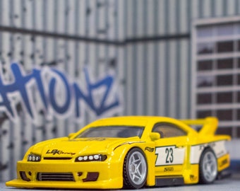 Hot wheels liberty walk Nissan s15 Silvia black with gold real